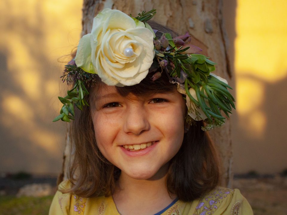 DIY Succulent and Rose Flower Crowns for Kids